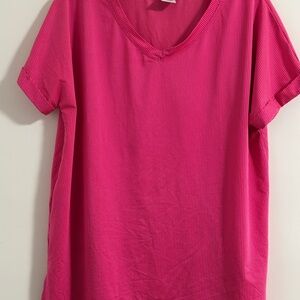 Avia Vibrant Pink Sports Top Size XL (12-14) Polyester/spandex